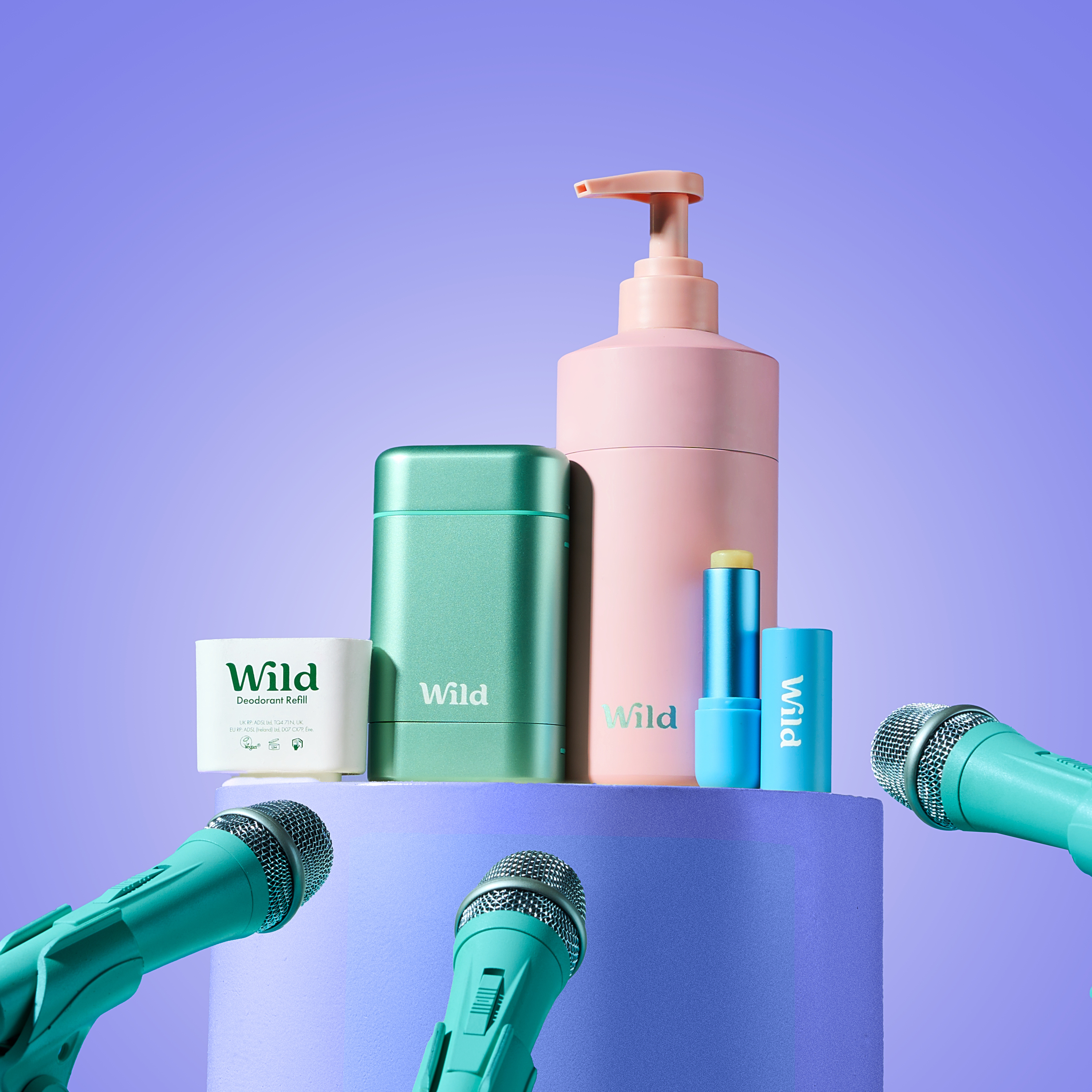 Caption: a couple of different types of hair products