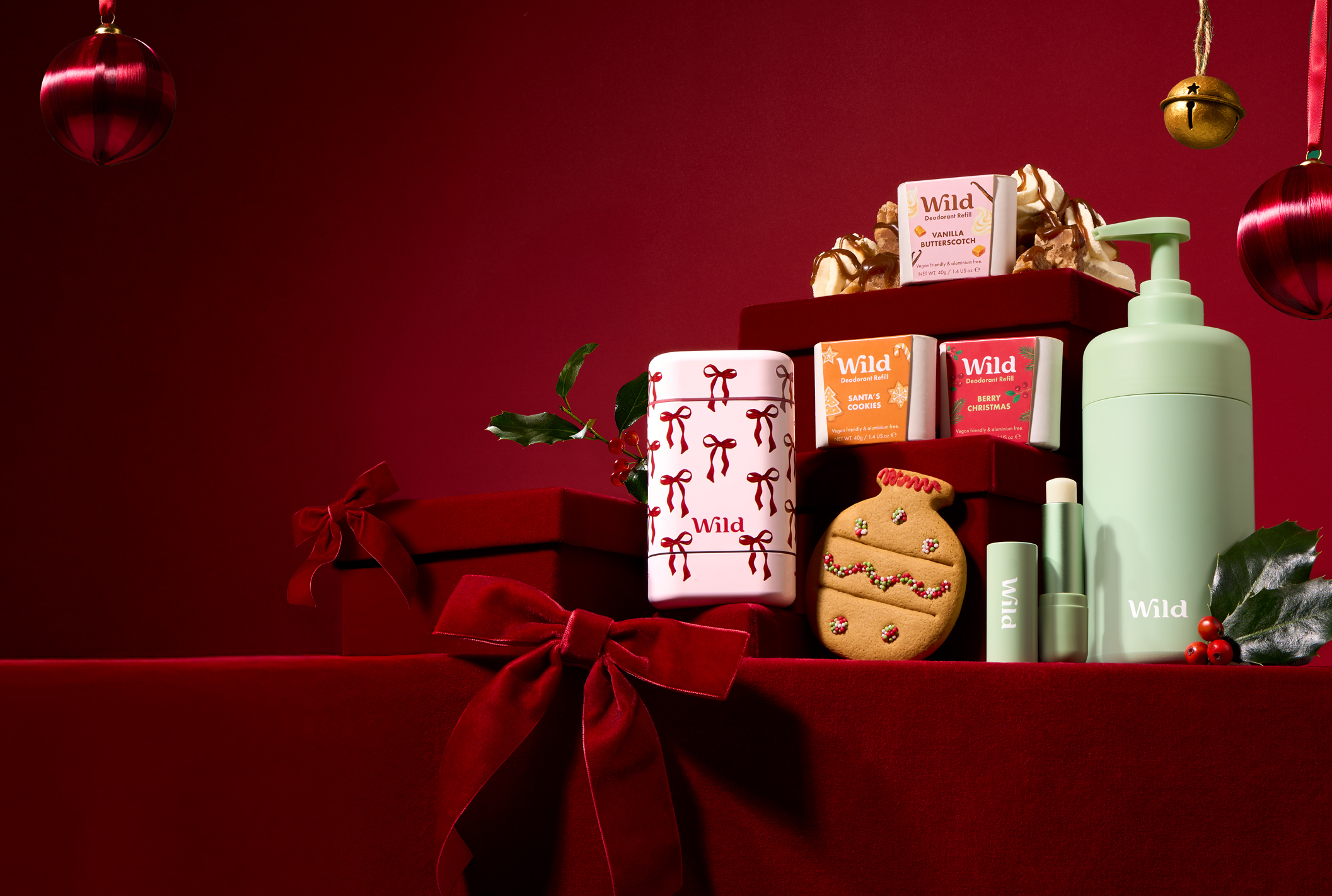 Caption: a red box filled with lots of different items