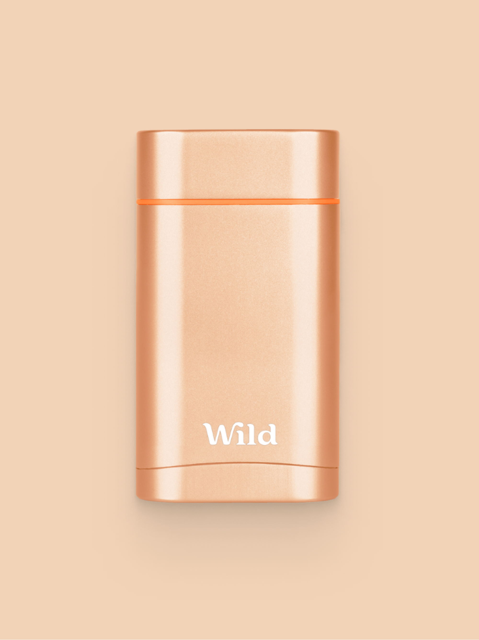 Leyenda: un mechero rosa y dorado con la palabra wild (salvaje).