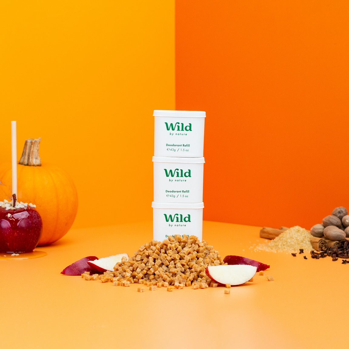 Légende : une pile de céréales posée sur une table