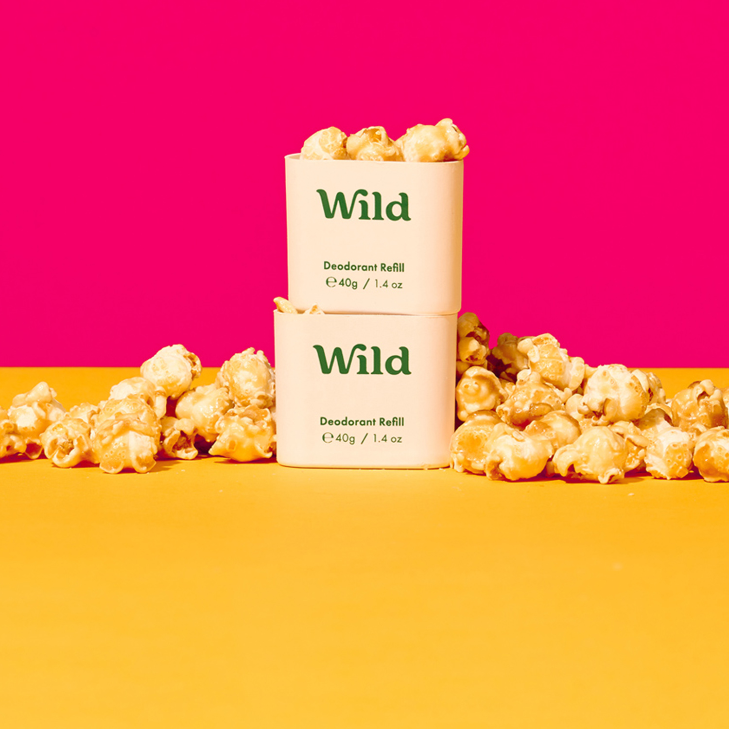 Caption: a couple of boxes of popcorn sitting on top of a table