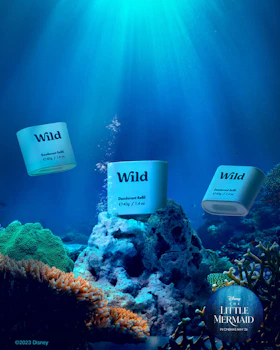 Caption: a blue underwater scene with three books floating in the air