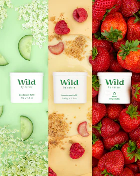 Caption: a collage of three different images with strawberries, cucumber, and