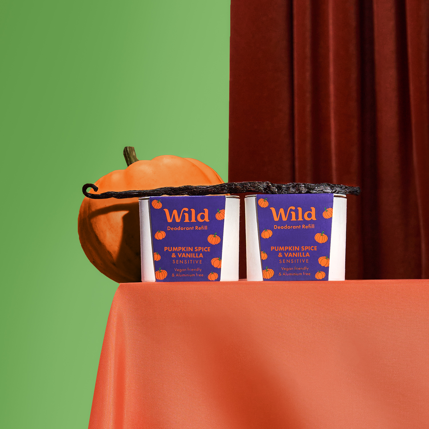 Caption: two packages of wild are sitting on a table