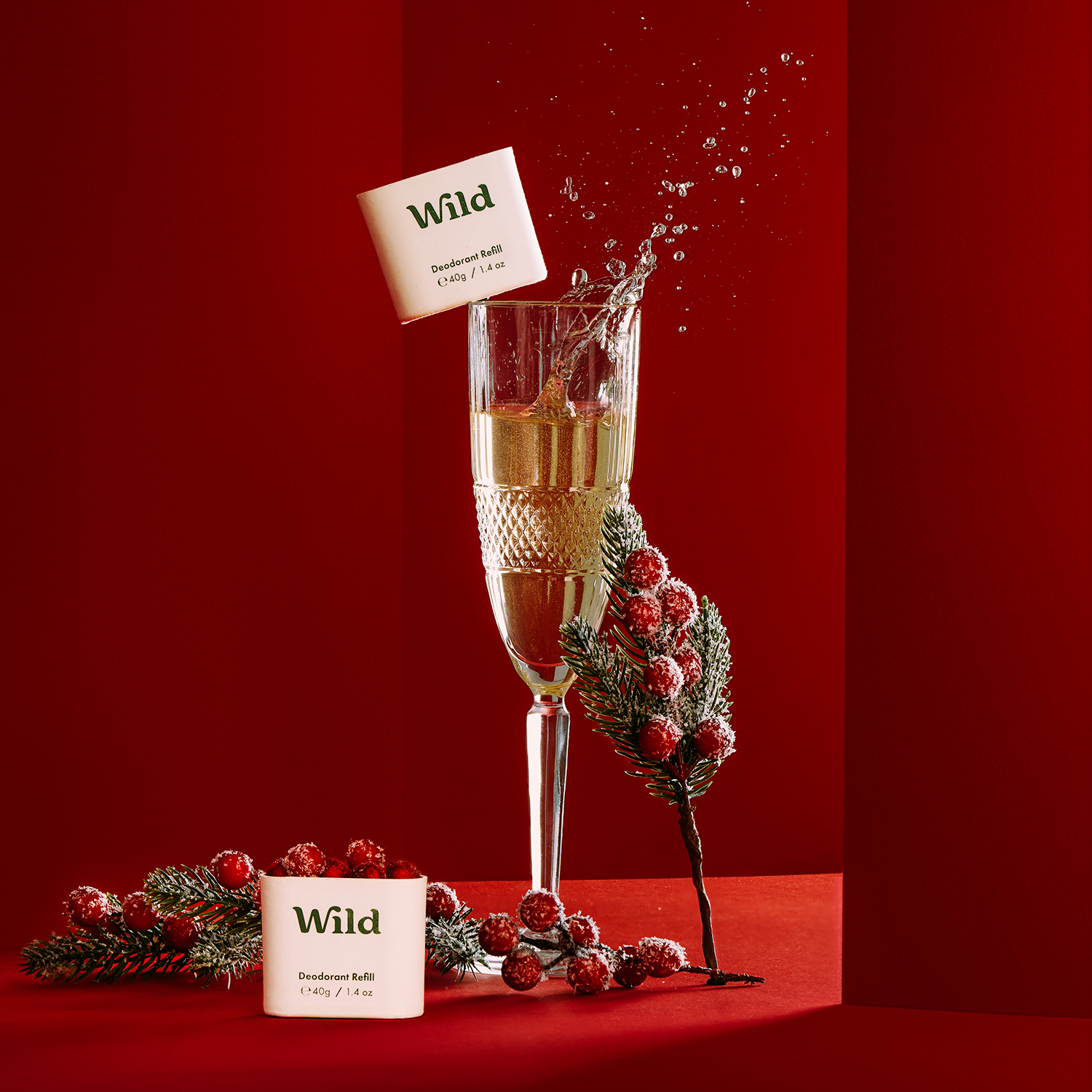 Caption: a glass of wine and a box of wild