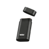 Caption: a black electronic device with the word wild on it