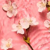 Caption: a close up of a cake with flowers on it