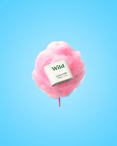 Caption: a pink lollipop with a label on it