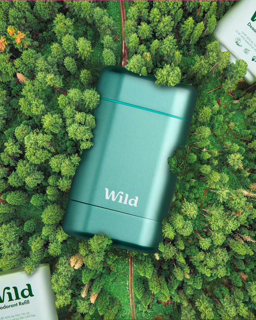 Caption: three different types of wild products in a forest