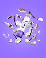 Caption: a tube of nutella on a purple background