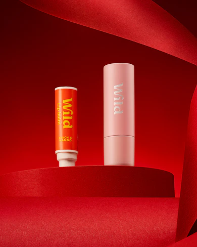 Caption: a couple of batteries sitting on top of a red surface