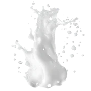 Caption: a white background with bubbles and a tube of toothpaste