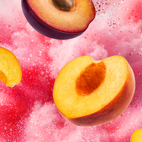 Bildunterschrift: Nahaufnahme von Obst auf einem Tisch