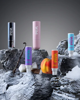 Caption: a couple of different types of lip bales on a rock