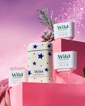 Caption: a pink box with three different types of wild products