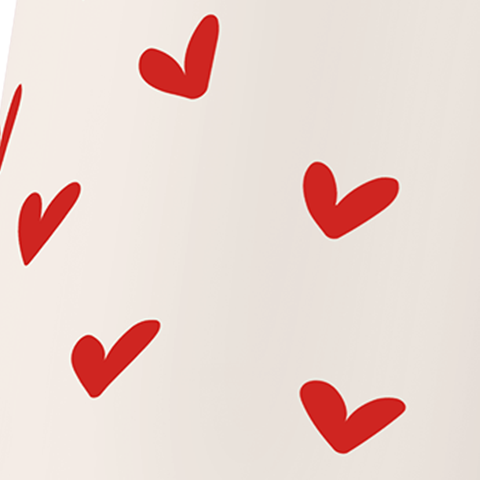 Didascalia: una bottiglia di vino con dei cuori disegnati sopra