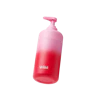 Caption: a pink bottle with a red cap and the word wild on it