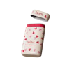 Caption: a couple of containers with hearts on them