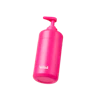 Caption: a pink bottle with the word wild on it