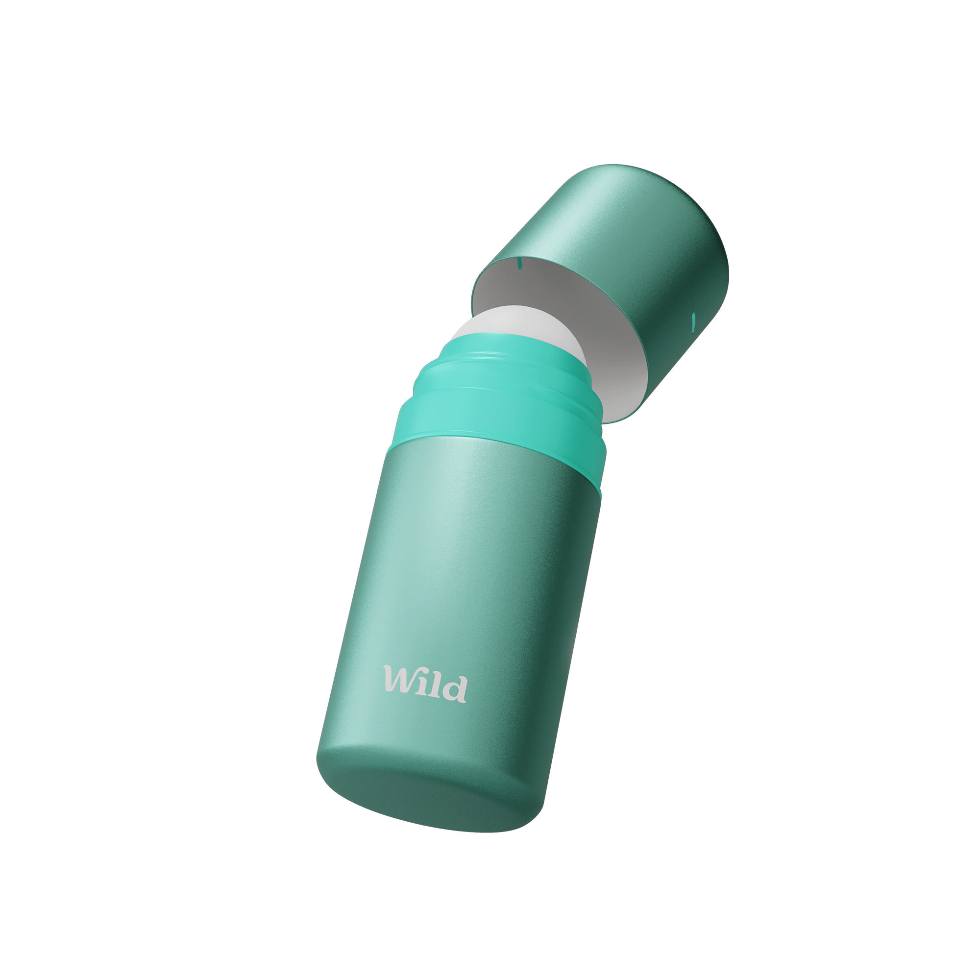 Caption: a green bottle with a white cap