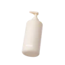 Caption: a white bottle with a pump on top of it