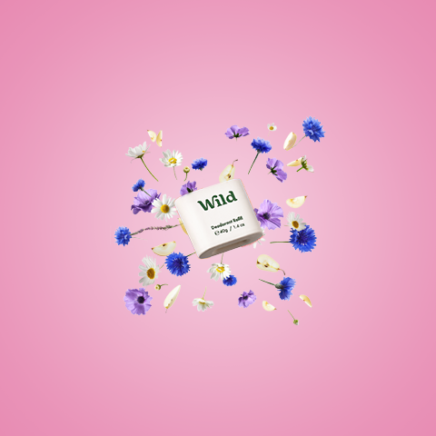 Bildunterschrift: ein Buch, umgeben von Blumen auf einem rosa Hintergrund
