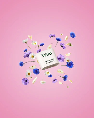 Caption: a book surrounded by flowers on a pink background