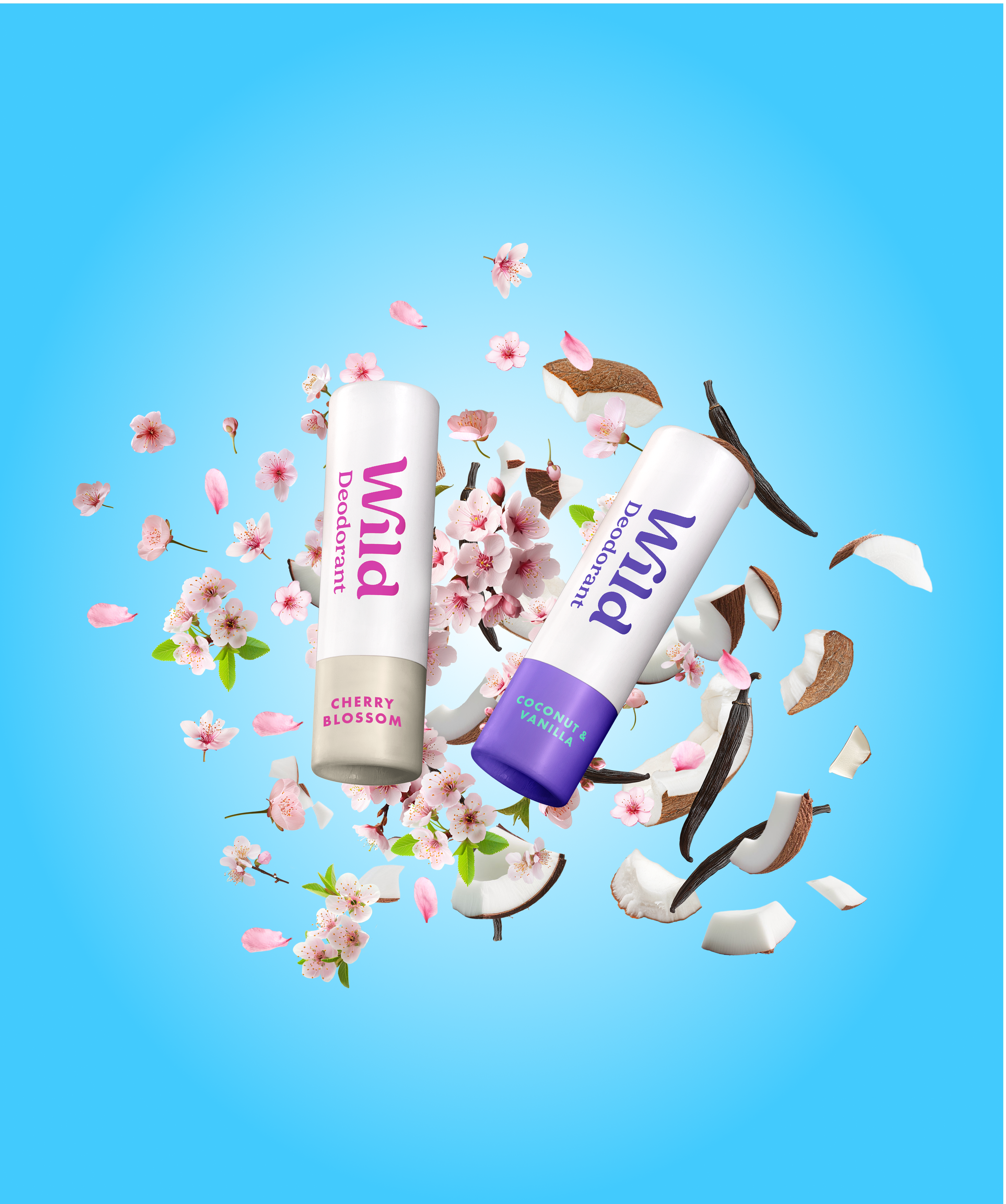 Caption: a group of three lip bales sitting on top of a pile of flowers