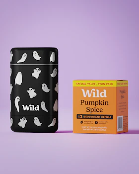 Caption: a box of wild pumpkin spice next to a box of wild pumpkin spice