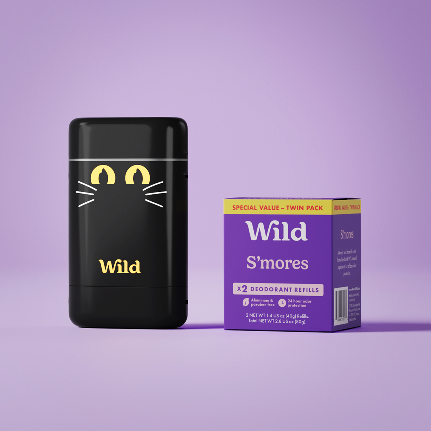 Caption: a box of wild s'mores next to a box of wild s '