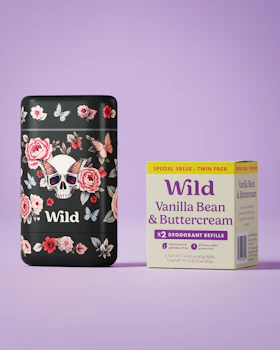 Caption: a box of wild vanilla bean and butter cream next to a box of wild vanilla