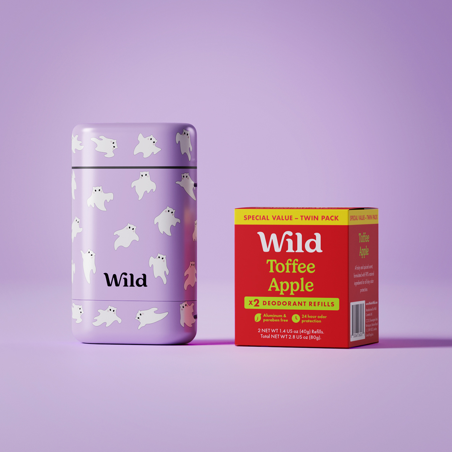 Caption: a box of wild coffee next to a lighter