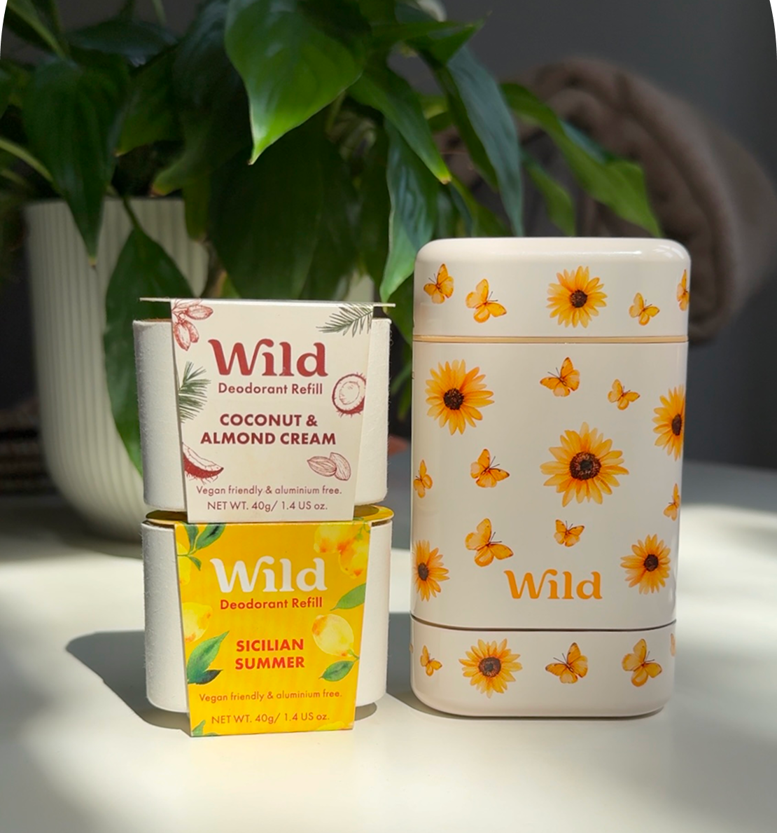 Caption: a couple of boxes sitting on top of a table