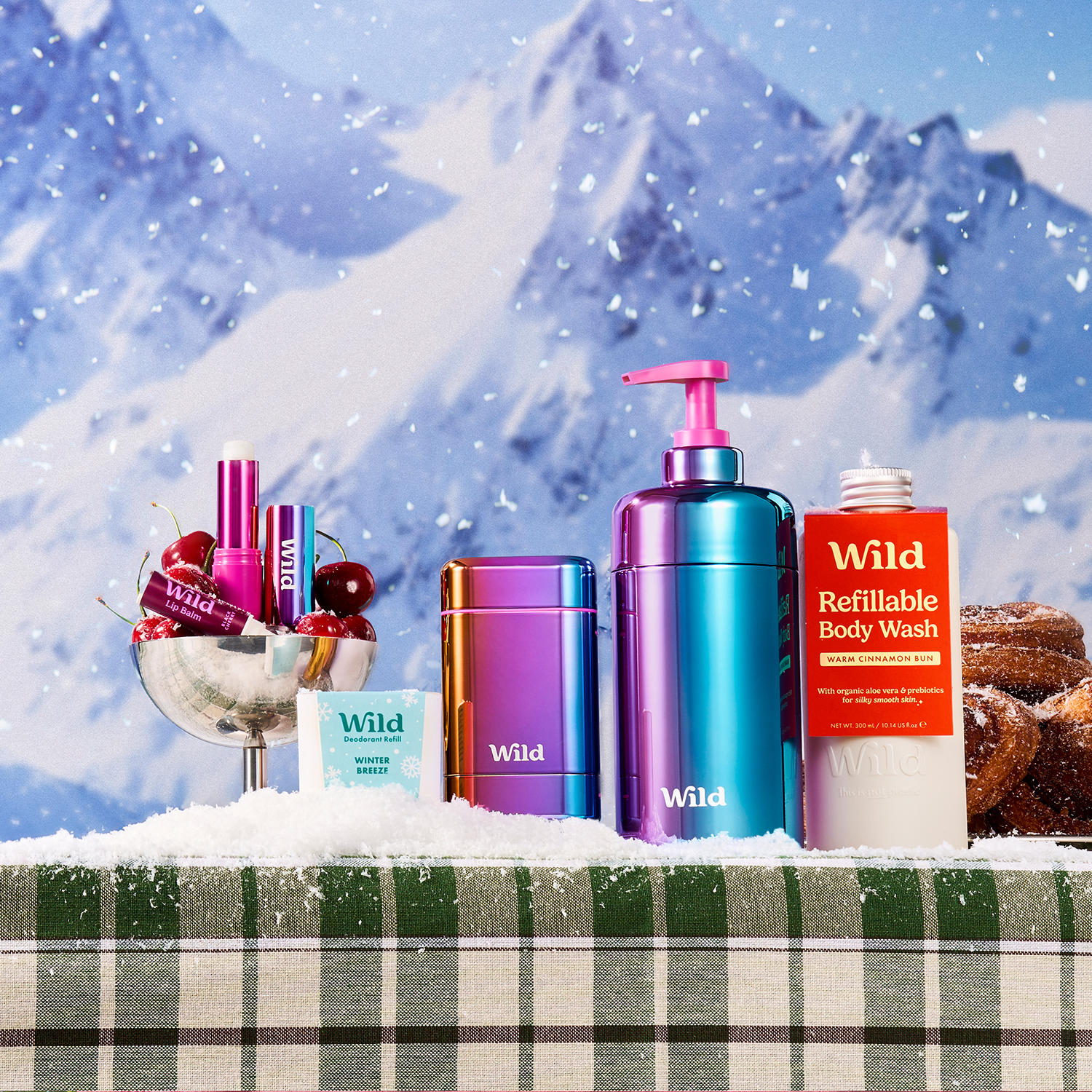 Caption: a table topped with lots of different types of skin care products