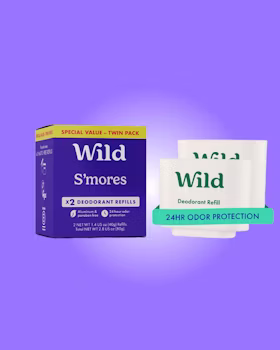 Caption: a box of wild s'mores and a packet of wild s'more