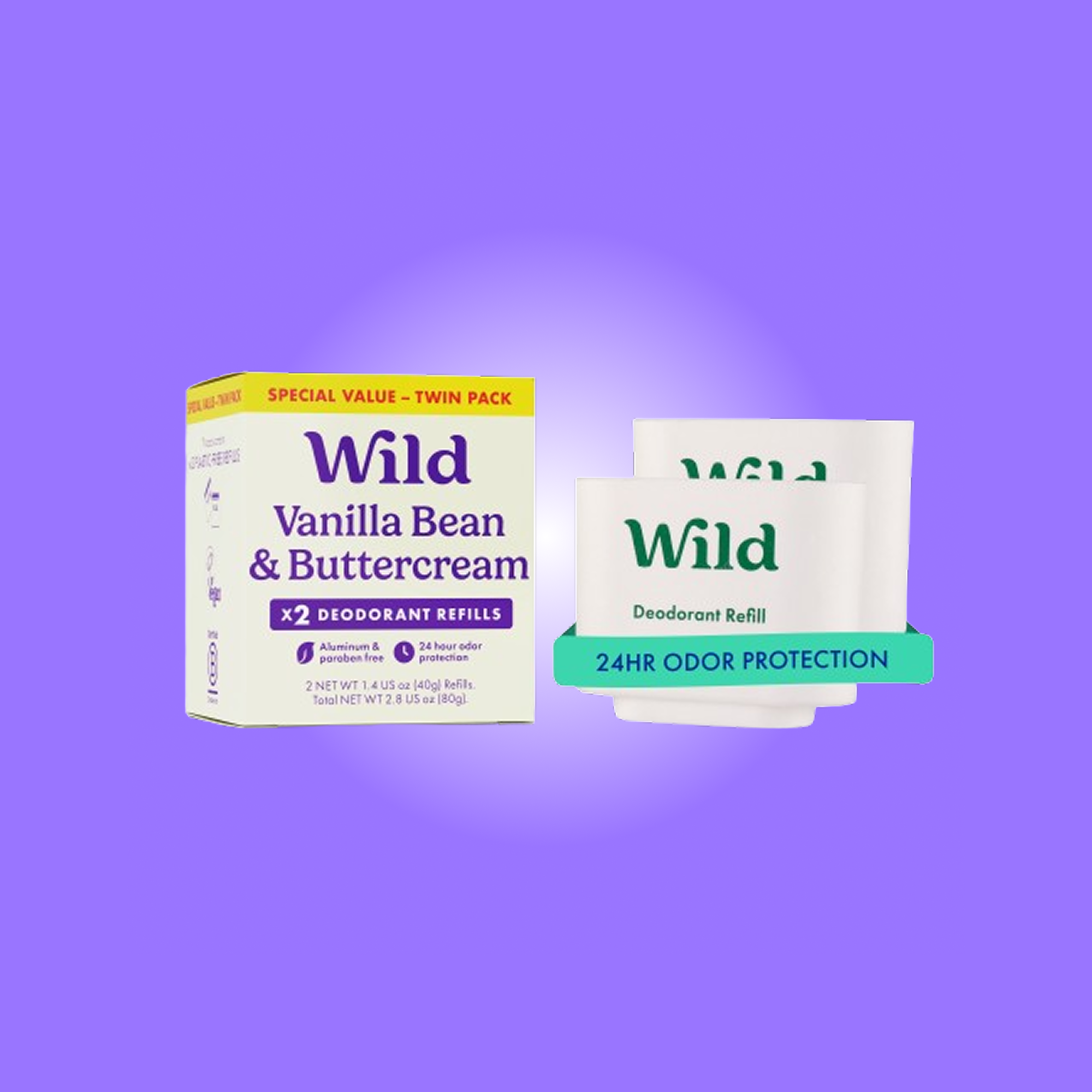 Caption: a package of wild vanilla bean and buttercream