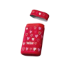 Caption: a red jar with hearts and the words wild on it