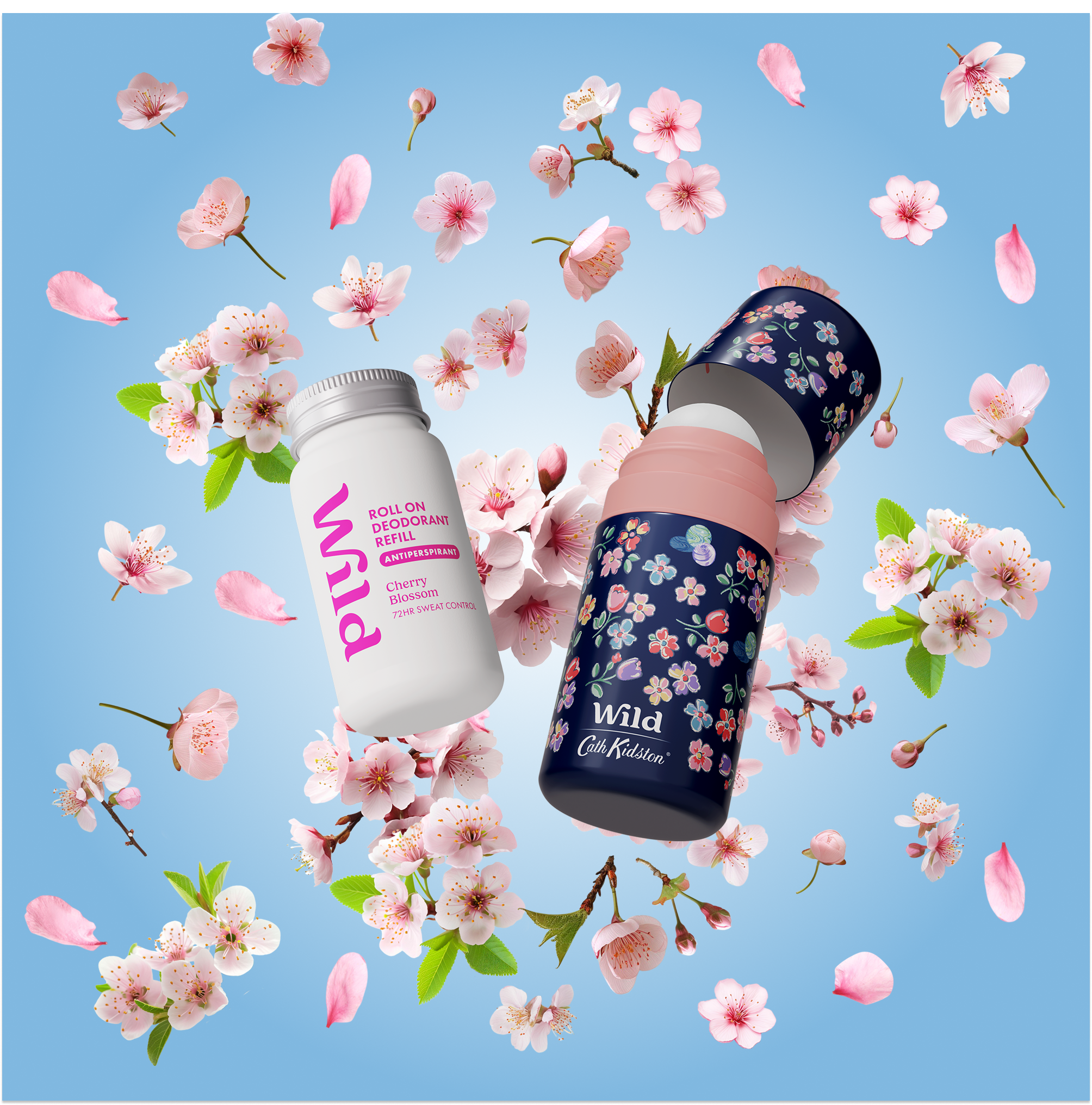 Bildunterschrift: Zwei Flaschen stehen nebeneinander.