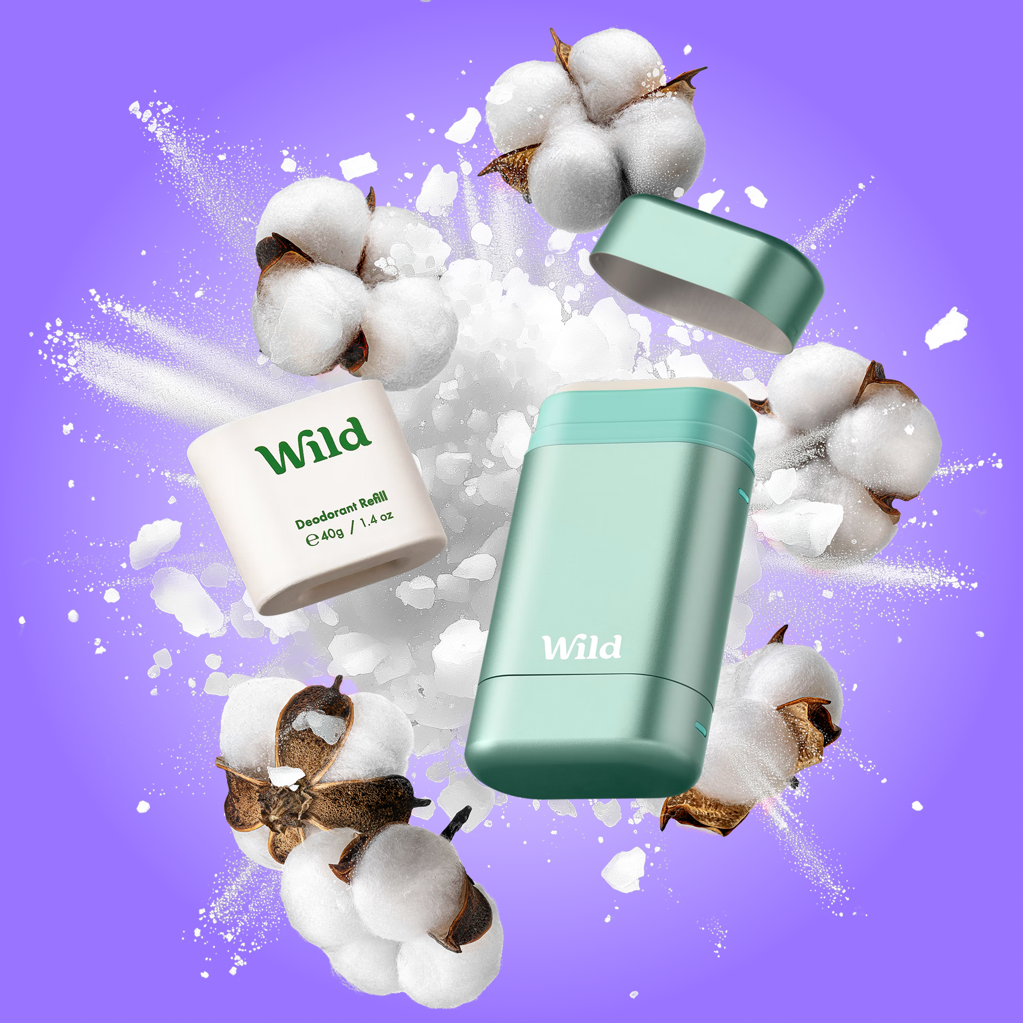 Bildunterschrift: Eine Flasche Wild neben einem Bündel Baumwolle