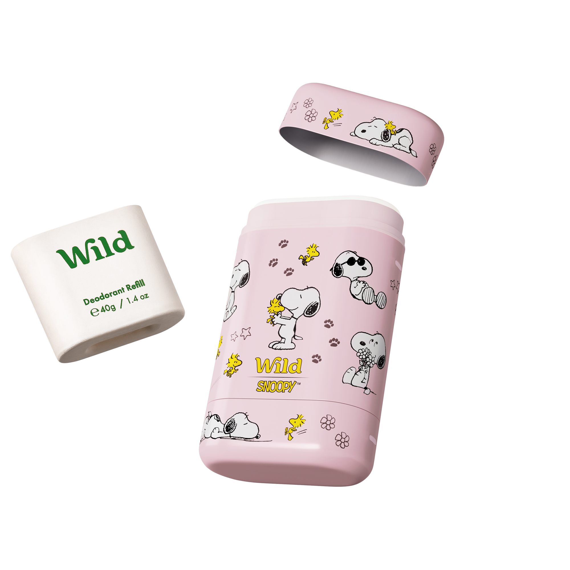 Caption: a couple of pink containers sitting next to each other