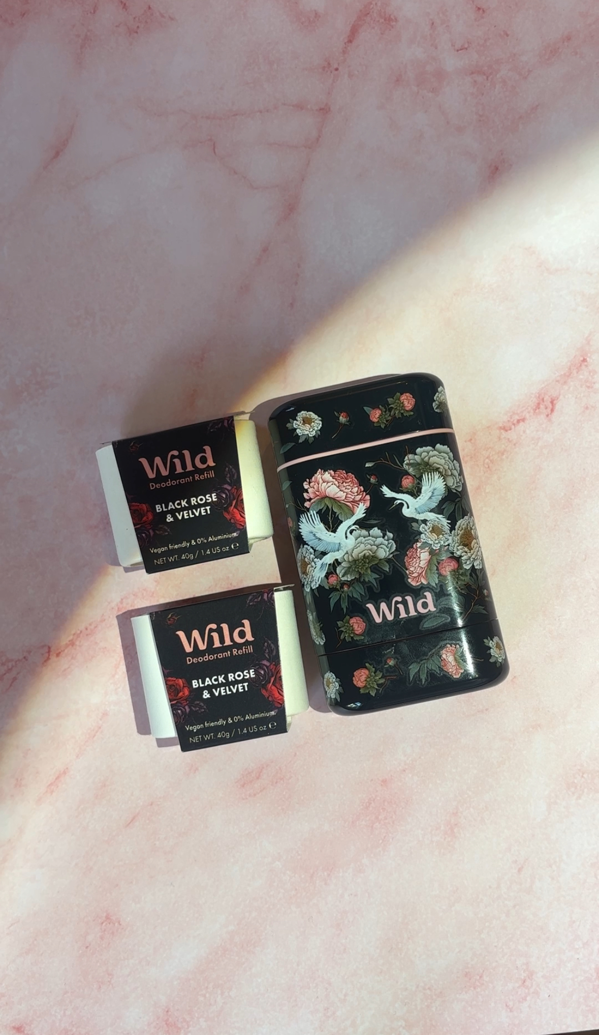 Caption: a couple of soaps sitting on top of a counter