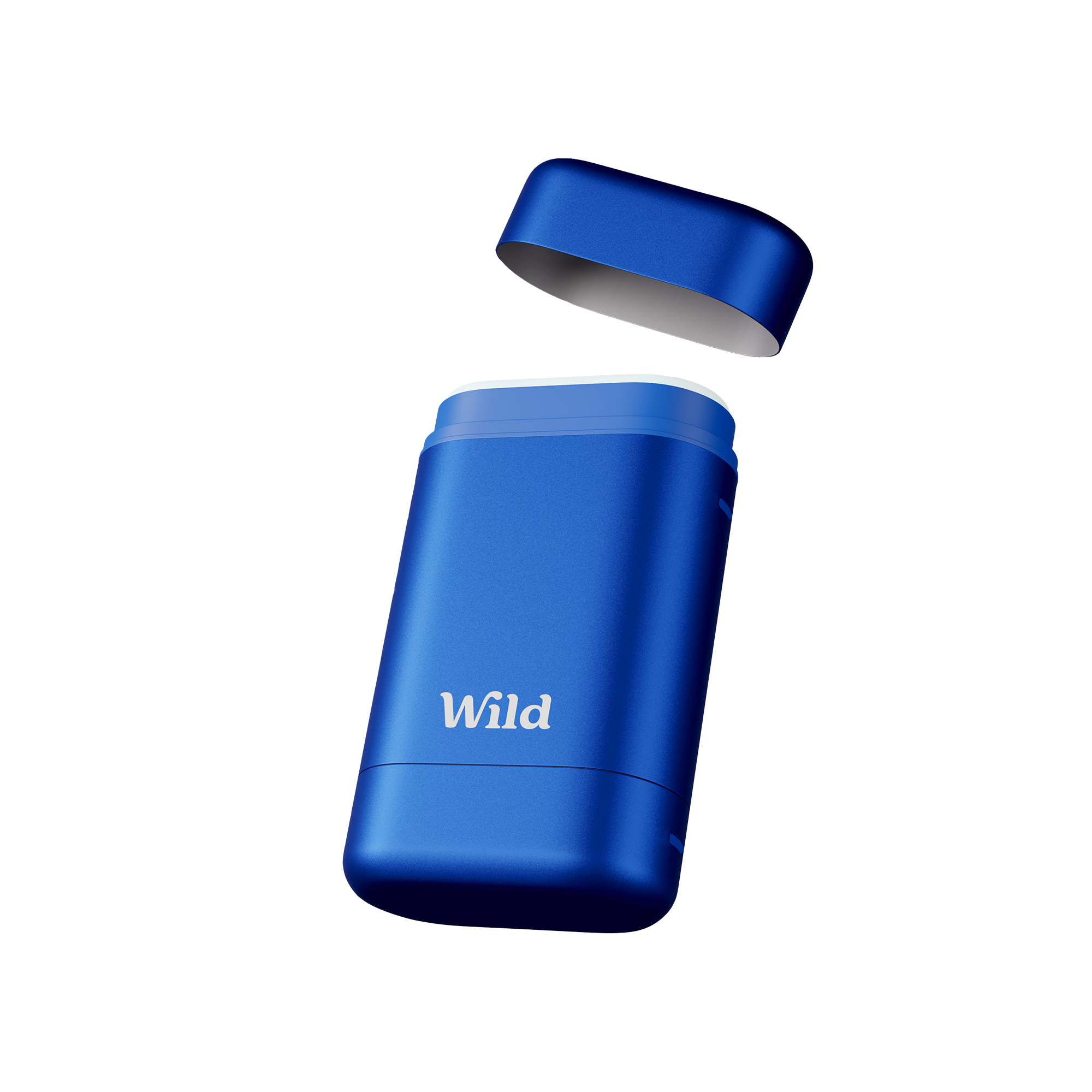 Bildunterschrift: Ein blaues Feuerzeug mit der Aufschrift „Wild“