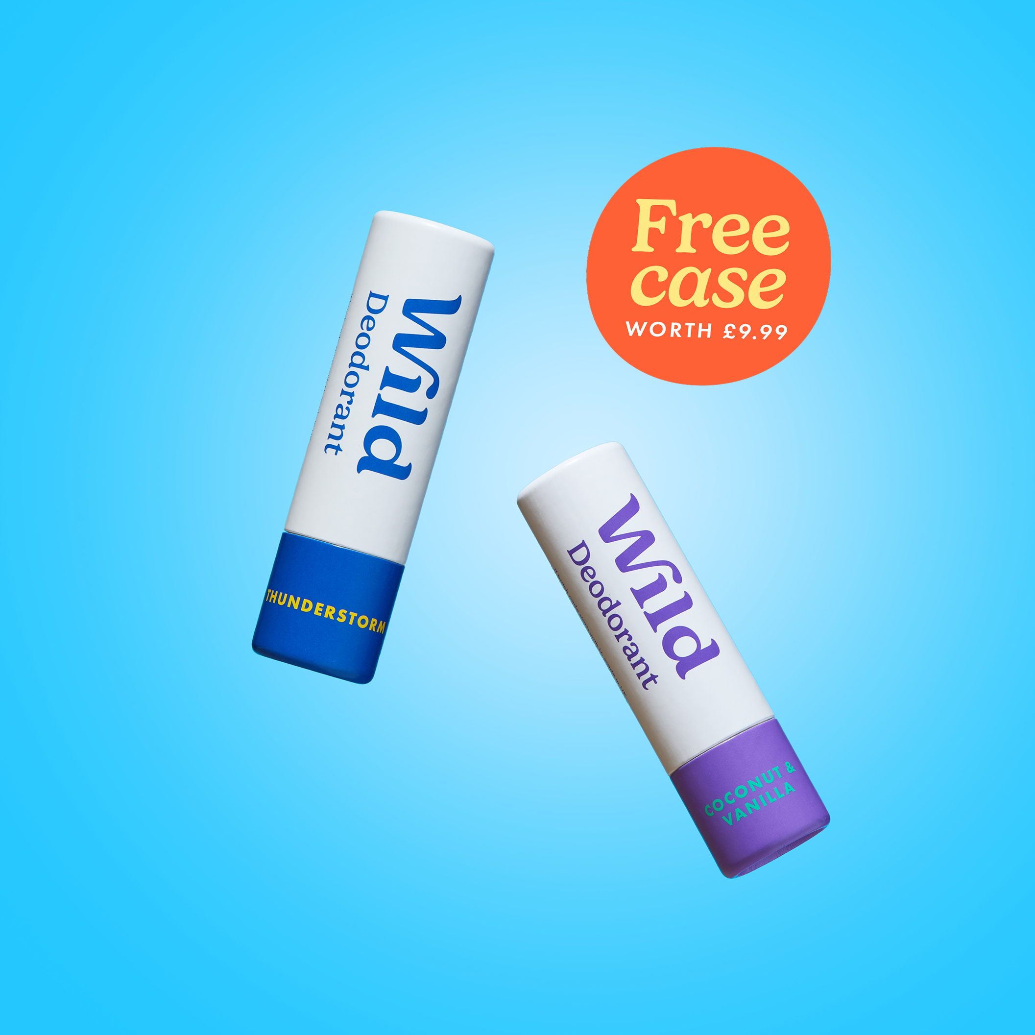 Caption: a tube of toothpaste and a tube of mouthwash on a blue background
