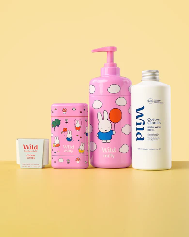 Caption: a bottle of lotion, a bottle of lotion, and a container of