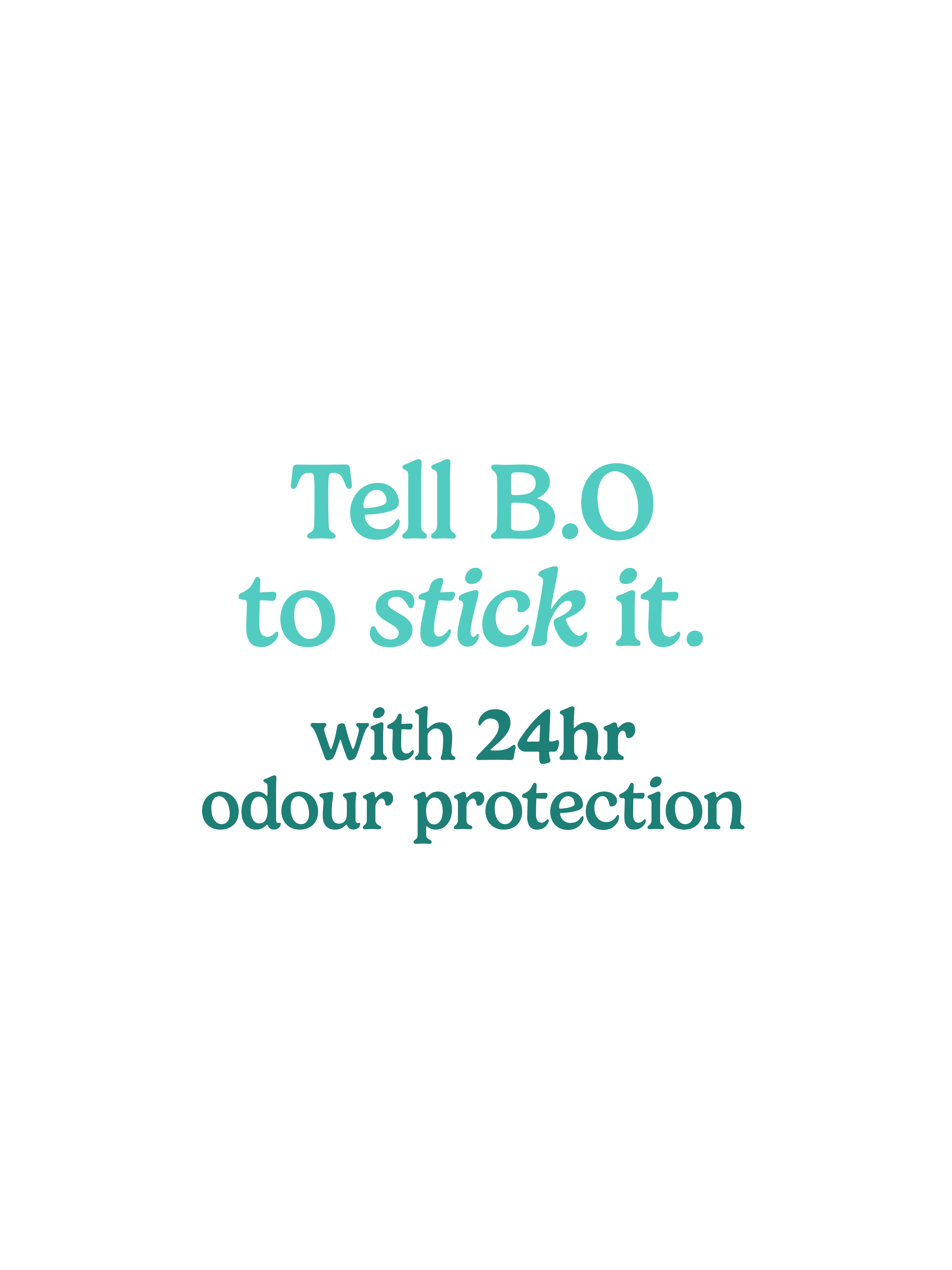 Caption: a sign that says tell b o to stick it with 24hr bodou protection