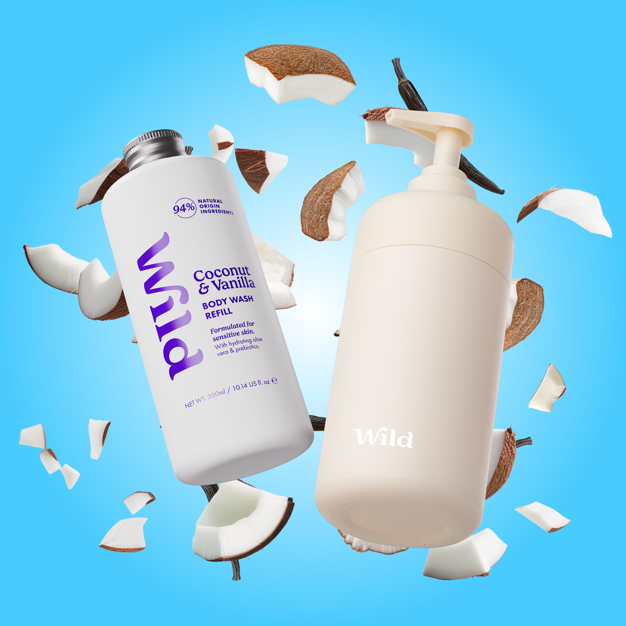 Caption: a couple of bottles that are next to each other