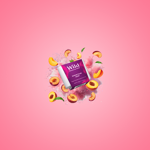 Caption: a pink background with a tube of mild