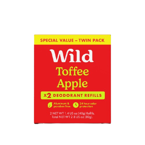 Caption: a box of wild toffee apple tea