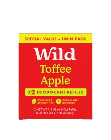 Caption: a box of wild toffee apple tea