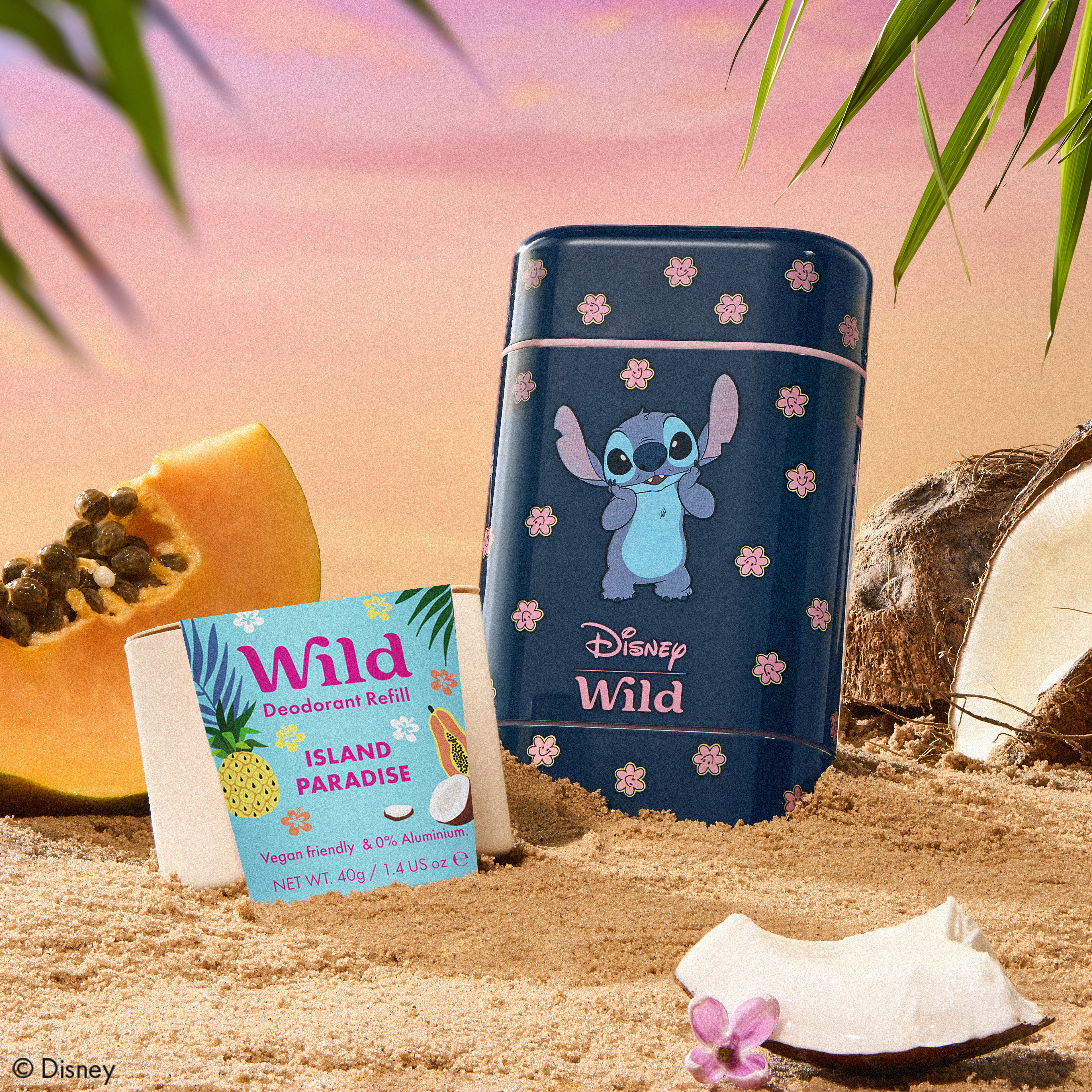 Caption: a blue tin with a picture of a cartoon character next to a can of wild